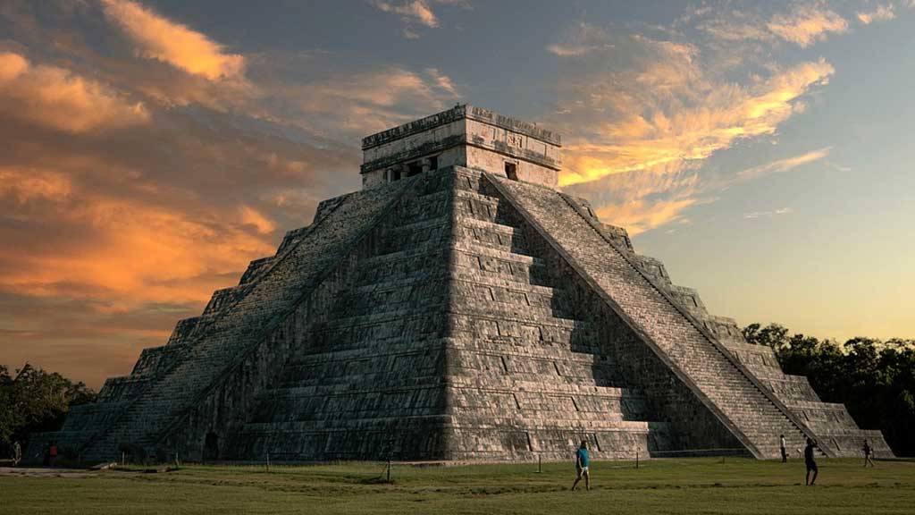 Foto da península de Yucatán, berço da civilização Maia