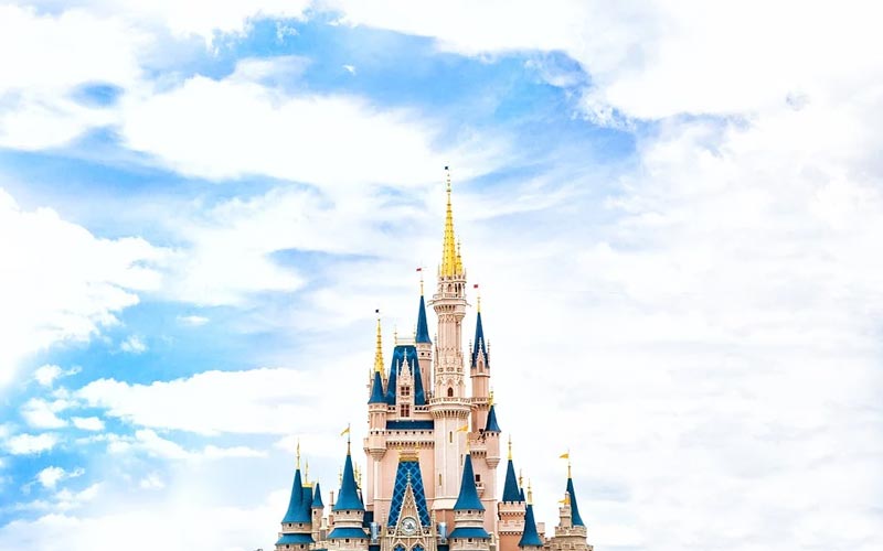 Imagem do castelo da Disney em Orlando