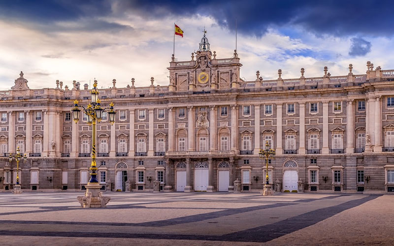 Palácio real na Espanha
