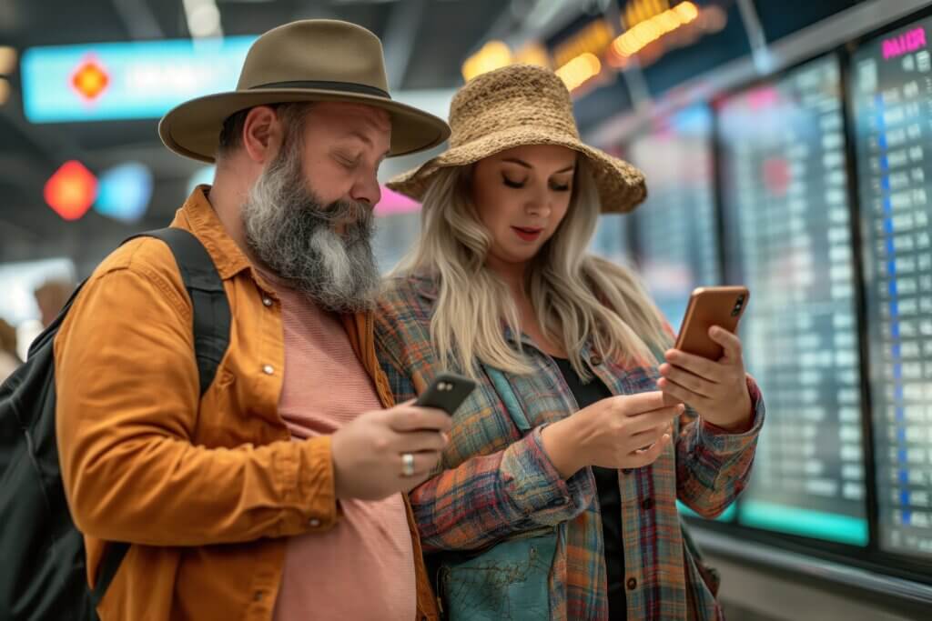 Seguro Viagem é Obrigatório na Argentina em 2025: O Que Muda e Como Se Preparar 3 portrait overweight couple traveling world world tourism day – Argentina,obrigatorio,segurança,cotação
